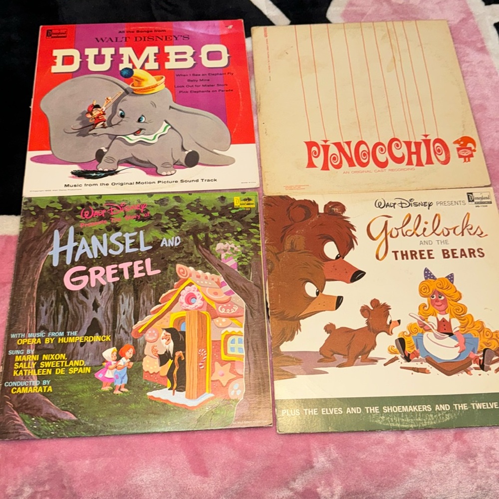 Vintage Disney Vinyl Records